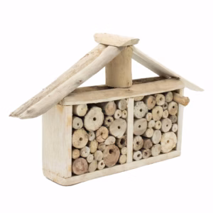 Boîte à Insectes et Abeilles en Bois Flotté - Grande Maison