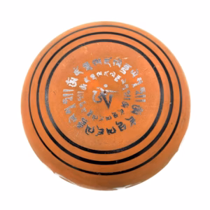 Earth Powder Singing Bowl - Clay Om Buddha - 16cm