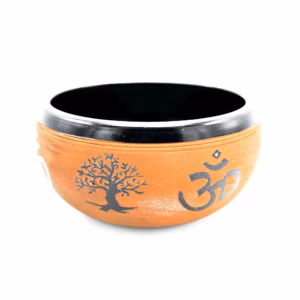 Klangschale aus Erdpulver - Ton OM Buddha - 16cm