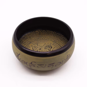 Klangschale aus Erdpulver - Mantra Five Buddha - 16cm