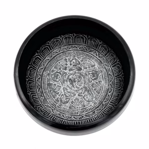 Klangschale aus Erdpulver - OM Five Buddha - 16cm