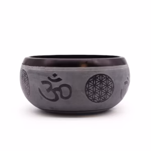 Klangschale aus Erdpulver - OM Five Buddha - 16cm