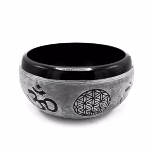 Klangschale aus Erdpulver - OM Five Buddha - 16cm