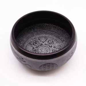 Klangschale aus Erdpulver - OM Five Buddha - 16cm
