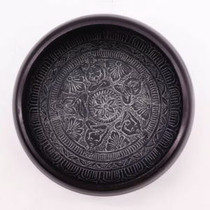 Klangschale aus Erdpulver - OM Five Buddha - 16cm