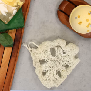 Egyptische Luxe Natuurlijke Loofah met Katoenen Koord - 2cm