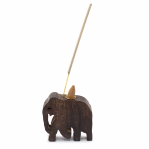 Olifant Wierookkegel en Stokhouder
