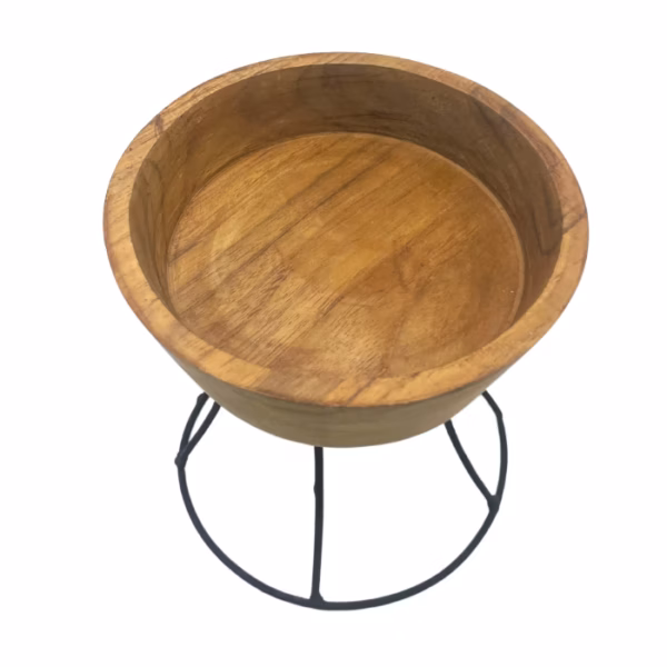 Elevated Teak Bowl 15cm - Klein Tablett