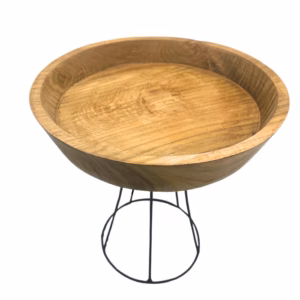 Elevated Teak Bowl Tray - Groot