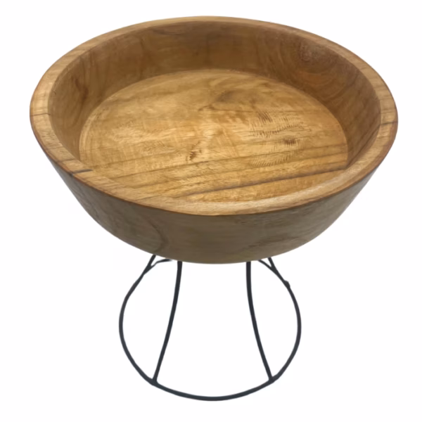 Elevated Teak Bowl 20cm - Mittel Tablett