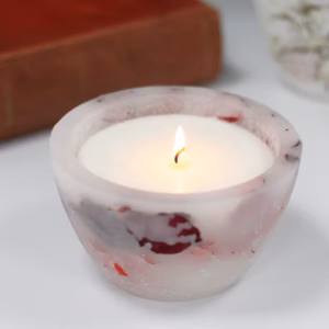 Bougie Enchantée - Grand Bol - Rose