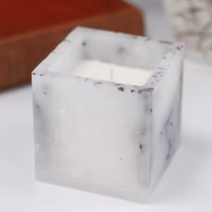 Betoverende Geparfumeerde Soja Kaars - Groot Vierkant - Lavendel