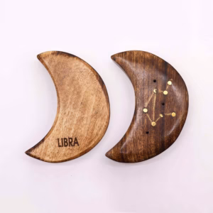 Quemadores de Incienso con Signos del Zodíaco de Latón Grabado - Luna