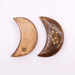 Quemadores de Incienso con Signos del Zodíaco de Latón Grabado - Luna