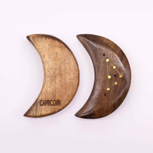 Quemadores de Incienso con Signos del Zodíaco de Latón Grabado - Luna