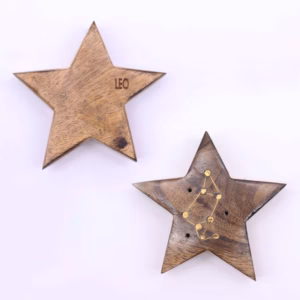 Quemadores de Incienso con Signos del Zodíaco de Latón Grabado - Estrella