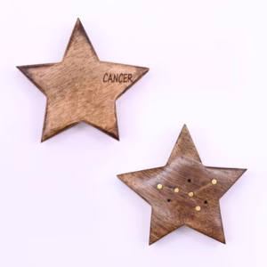 Quemadores de Incienso con Signos del Zodíaco de Latón Grabado - Estrella