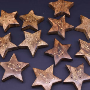Quemadores de Incienso con Signos del Zodíaco de Latón Grabado - Estrella