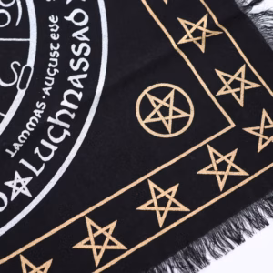 Nappe d'Autel Ésotérique à Franges - Vie Mort Renaissance