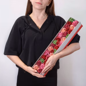 Ekstra Lang Eske / Boks - Vintage Roses