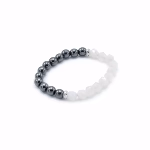 Facettiertes Edelstein Armband - Magnetischer Rosenquarz