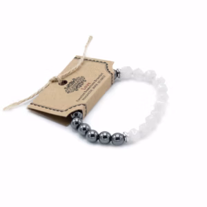 Gefacetteerde Edelsteen Armband - Magnetische Rozenkwarts