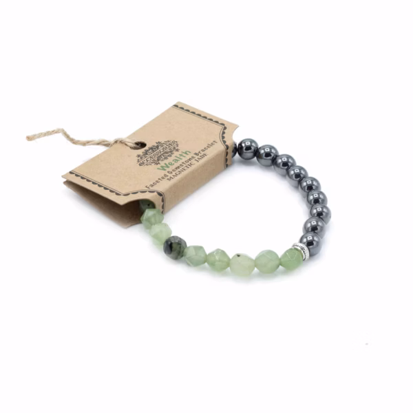 Pulsera de Piedras Preciosas Talladas - Jade Magnético