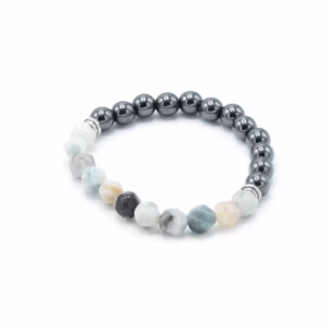 Gefacetteerde Edelsteen Armband - Magnetische Berg Jade