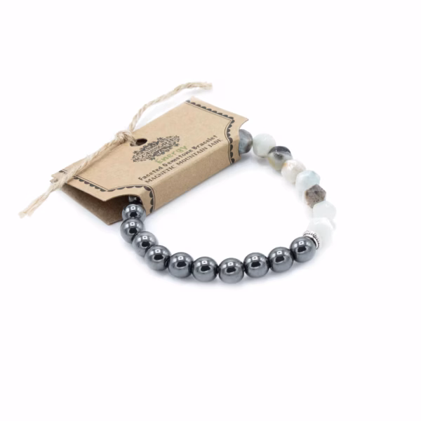 Bracelets Pierres Fines Facettes Magnétique - Jade Montagne