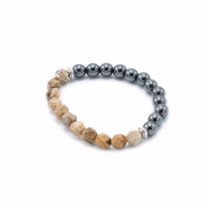 Bracelets Pierres Fines Facettes Magnétique - Jaspe Image