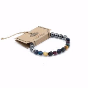 Gefacetteerde Edelsteen Armband - Magnetische Regenboog