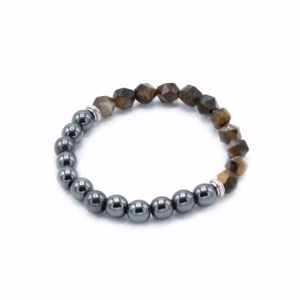 Bracelets Pierres Fines Facettes Magnétique - Oeil de Tigre