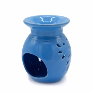 Floral Öl Burner - Blue