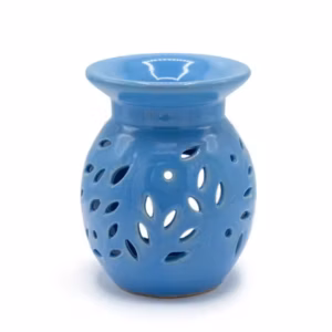 Floral Öl Burner - Blue