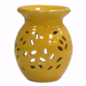 Oliebrander Bloem Motief - Oranje
