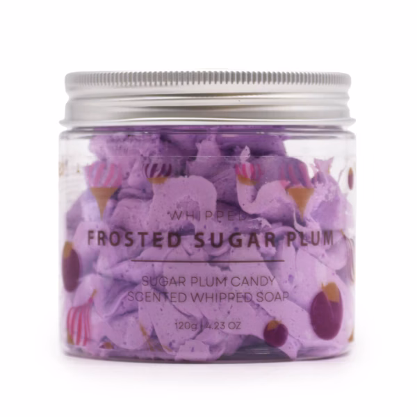 Frosted Sugar Plum Whipped Cream Soap - 120g