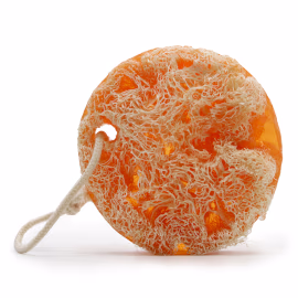 Fruitige Scrubzeep aan een Touw - Grapefruit - Zonder Etiket