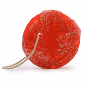 Fruity Peeling Seife mit Schnur - Strawberry & Guava