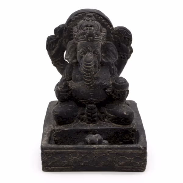 Brûleur d'Encens Ganesh Fengshui - Noir Antique