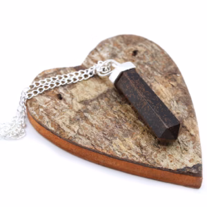Pendentif Point Classique Pierres Fines - Oeil de Tigre