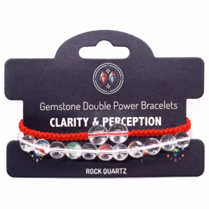 Bracelets Double Puissance avec Pierres Fines - Quartz de Roche