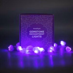Luces Encantadas con Piedras Preciosas - Cuarzo Rosa
