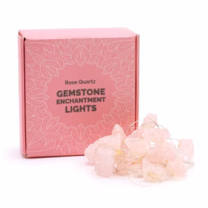 Luces Encantadas con Piedras Preciosas - Cuarzo Rosa