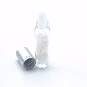 Eterisk Olje Roll-On Flaske - Bergkvarts - Sølvkork - 5ml