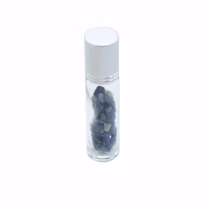 Gemstone Essential Oil Roller Bottle - Sodalite - Silver Cap - 5ml