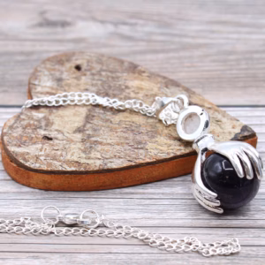 Pendentif Mains Guérisseur Pierres Fines - Améthyste