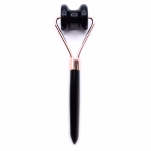 Rouleau de Massage Mâchoire en Pierres Précieuses - Obsidienne Noir