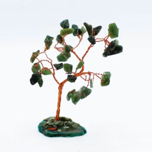Árbol de Piedras - Aventurina Verde y Ágata Verde - 35 Piedras