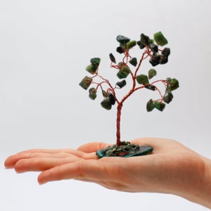 Árbol de Piedras - Aventurina Verde y Ágata Verde - 35 Piedras