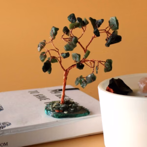 Árbol de Piedras - Aventurina Verde y Ágata Verde - 35 Piedras